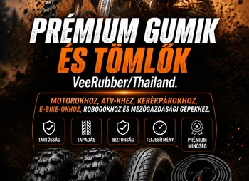 Prémium VeeRubber/Thailand gumik és tömlők. Kerékpárhoz, motorhoz, ATV-hez, e-bike-hoz, robogóhoz és mezőgazdasági gépekhez.