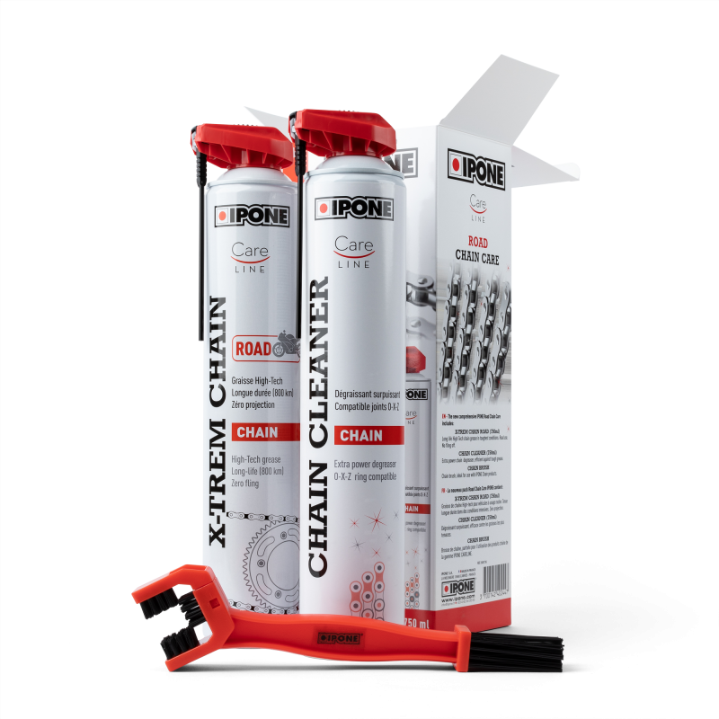 Kit complet intretinere lant moto IPONE - ROAD CHAIN PACK