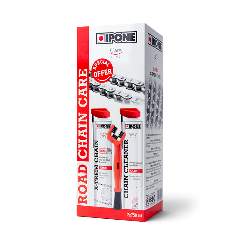 Kit complet intretinere lant moto IPONE - ROAD CHAIN PACK